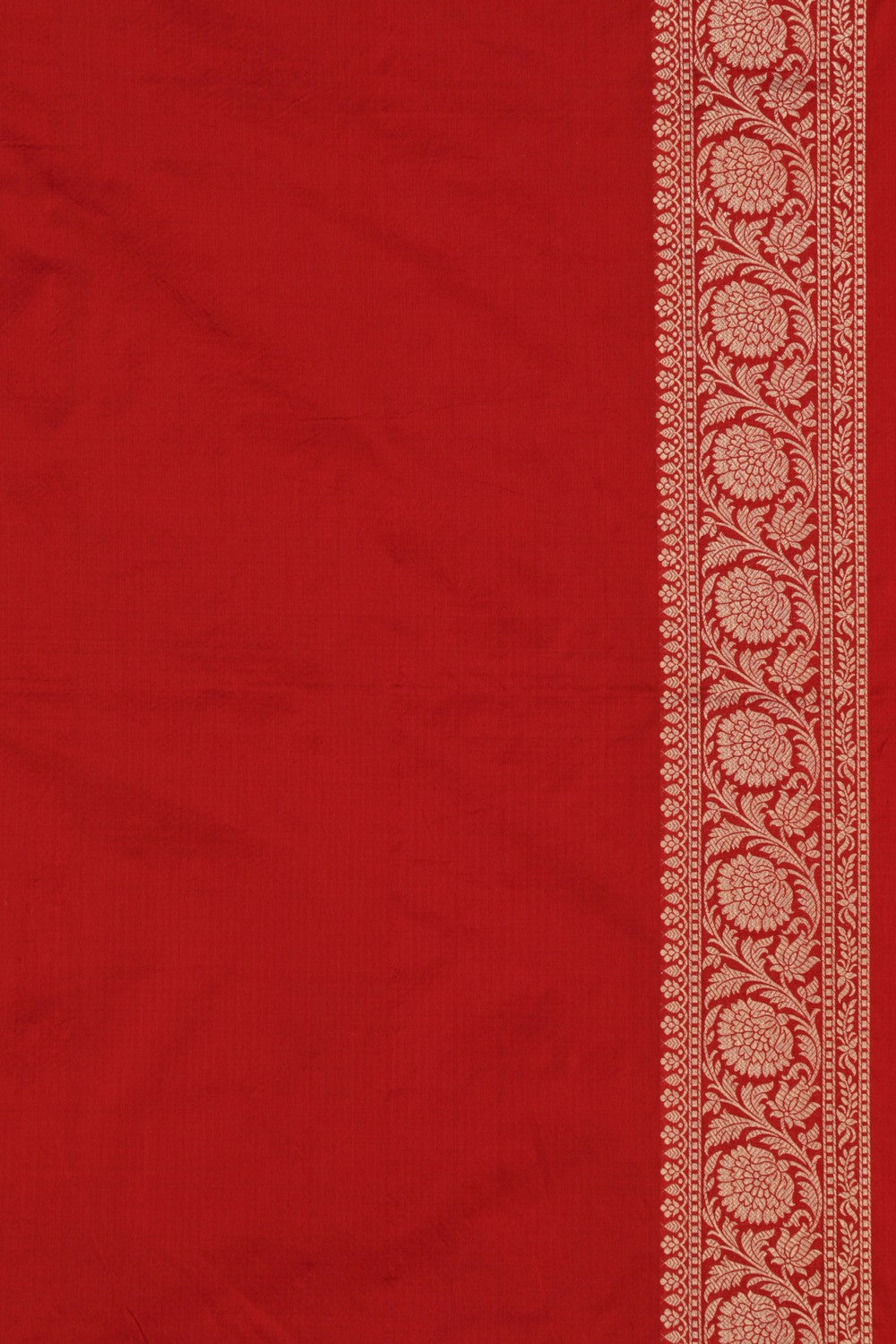 Image of Banarasi Katan Silk Red Saree